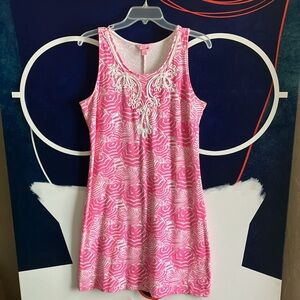 Lilly Pulitzer Pretty in Pink Embroidered Dress Size Large!!! 💕🌻💕